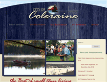 Tablet Screenshot of cityofcoleraine.com